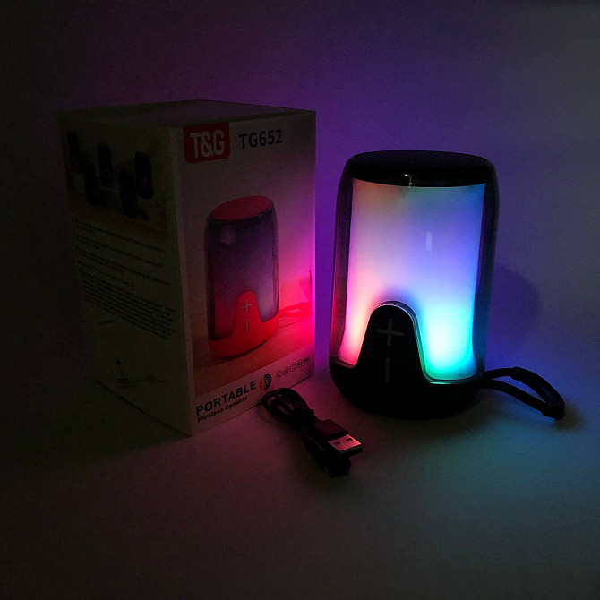Хорошая bluetooth колонка TG652, Колонка блютуз светящаяся для вечеринки на улице FD-95 Львов - изображение 7