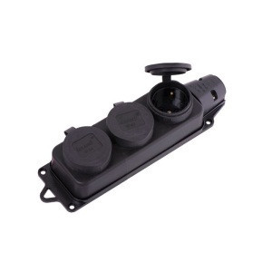 Розетка потрійна з заглушкою каучук Лезард Житомир - изображение 1