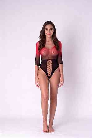 Боді Passion BS118 black/red Sex Aura Київ
