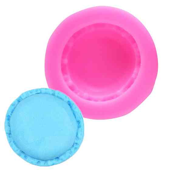 Силиконовый молд Макарун 32 мм розовый Киев