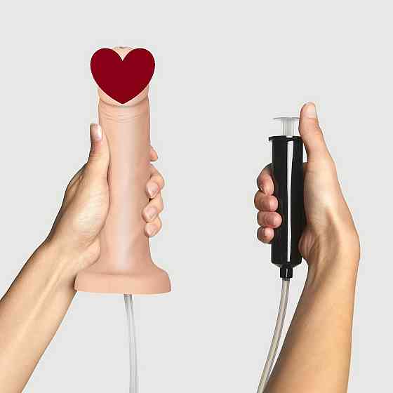 Фалоімітатор, що кінчає Strap-On-Me Squirting Cum Dildo Realistic Flash, діам. 3,9 см, силікон Sex Aura Київ