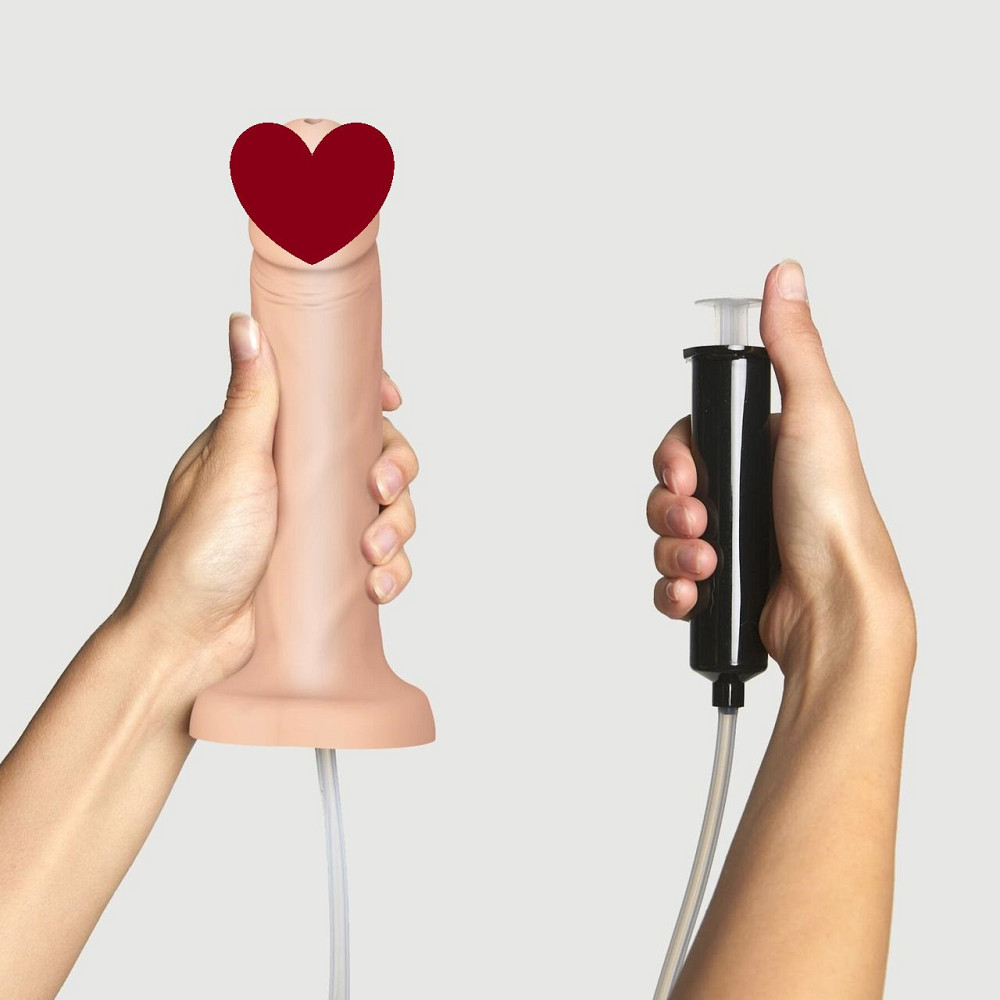 Фалоімітатор, що кінчає Strap-On-Me Squirting Cum Dildo Realistic Flash, діам. 3,9 см, силікон Sex Aura Київ - фото 1