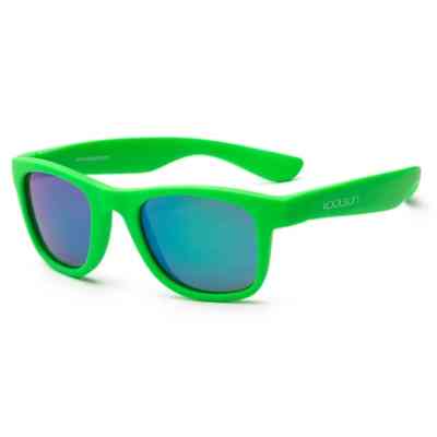 Дитячі сонцезахисні окуляри Koolsun Wave, 3-10 років, неоново-зелен (KS-WANG003) Вінниця