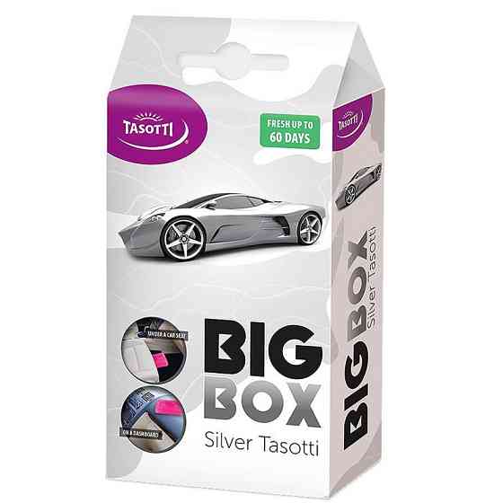 Ароматизатор для авто під сидіння "Big box" Silver (Срібло) 58г Tasotti Київ