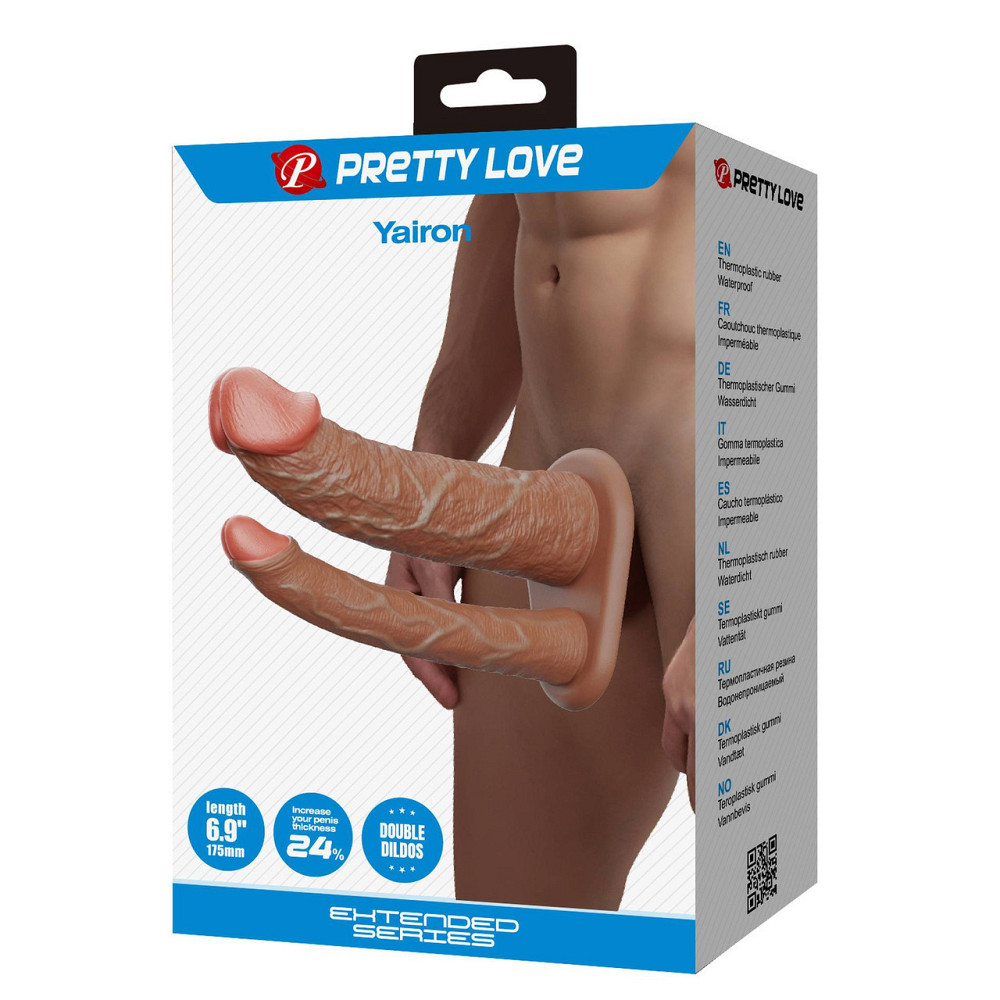 Насадка для двойного проникновения Pretty Love - Yairon Brown, BI-026286 Sex Aura Киев - изображение 8