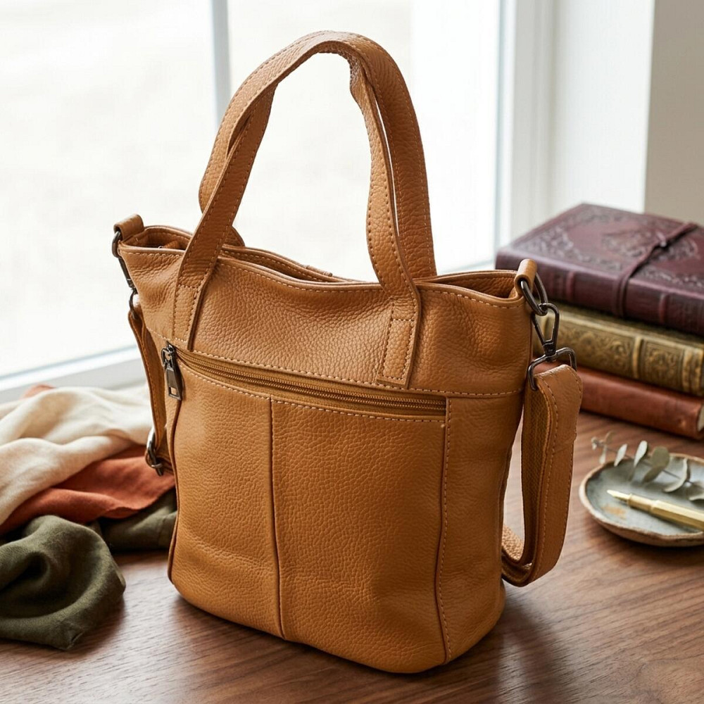 Женская сумка из натуральной кожи Vintage 22994 Рыжий Киев - изображение 13