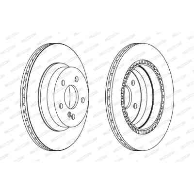 Тормозной диск FERODO DDF1672C Винница