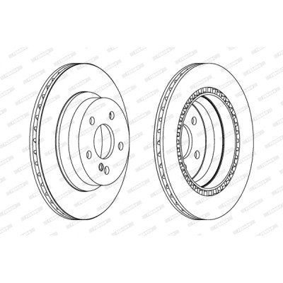 Тормозной диск FERODO DDF1672C Винница - изображение 1