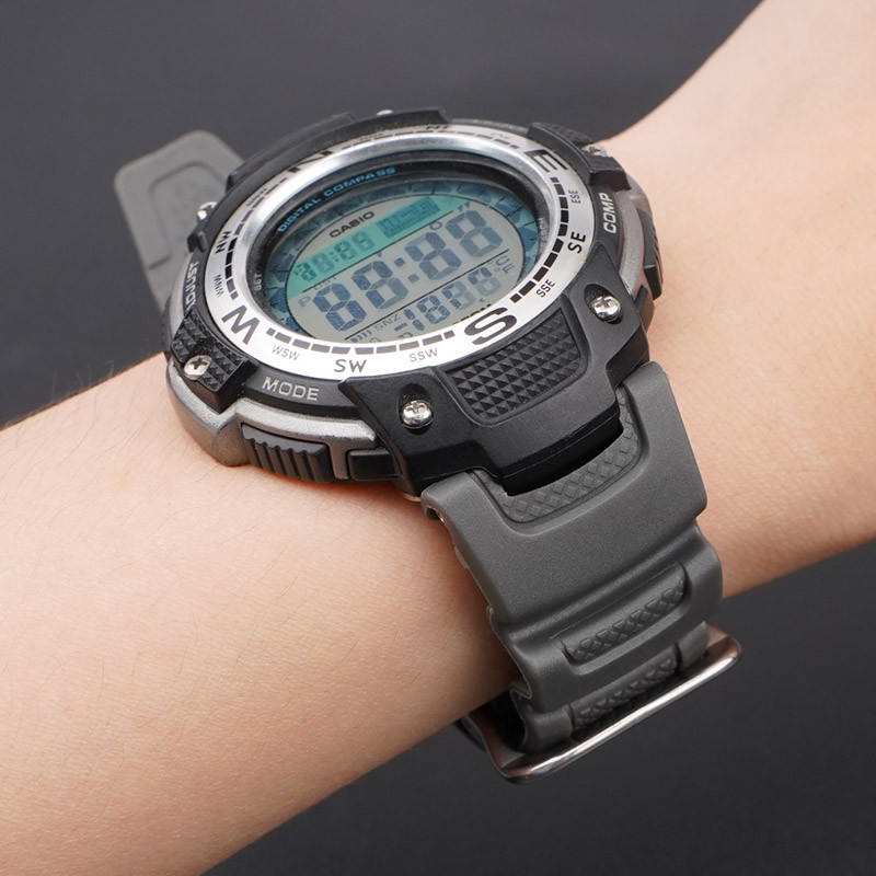 Ремешок для Casio SGW-100 Gray SI SBR Киев - изображение 6