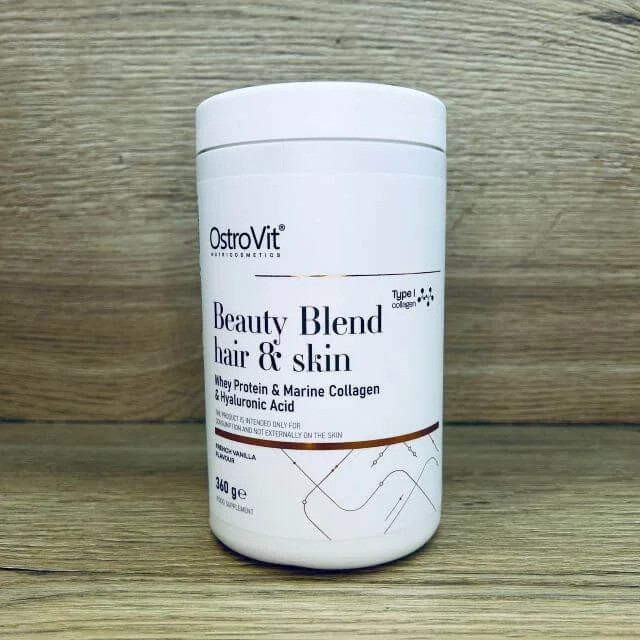 Вітаміни Ostrovit Beauty Blend Hair & Skin 360 g (Французька ваніль) Луцьк - фото 3