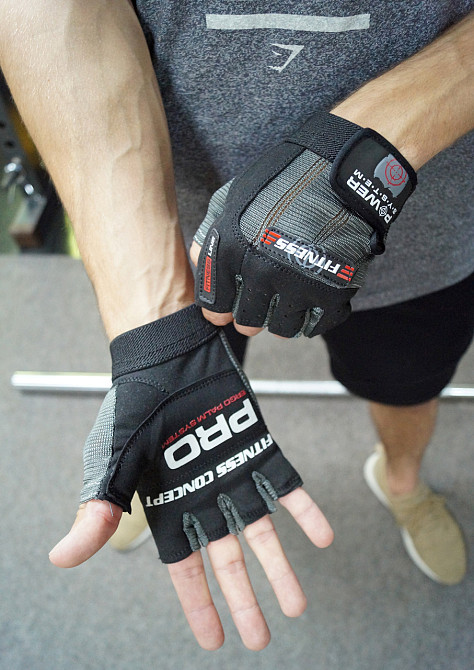 Рукавички для фітнесу Power System PS-2300 Fitness Grey/Black S Киев - изображение 10