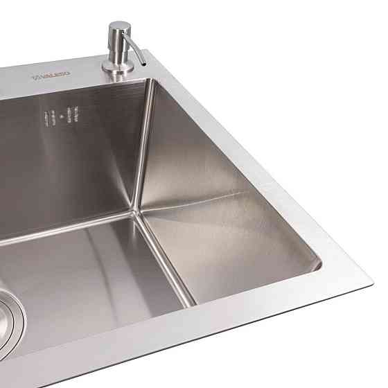 Кухонна мийка VALESO Handmade 65х43 нержавійка (3,0/0,8) Коломыя