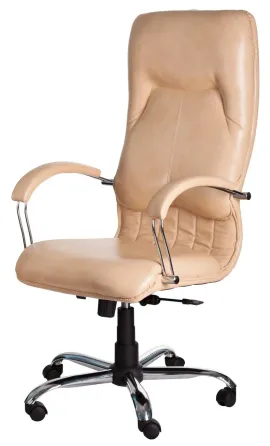 Офісне Крісло Керівника Richman Nicosia Titan Vanilla Хром М1 Tilt Бежевий Київ