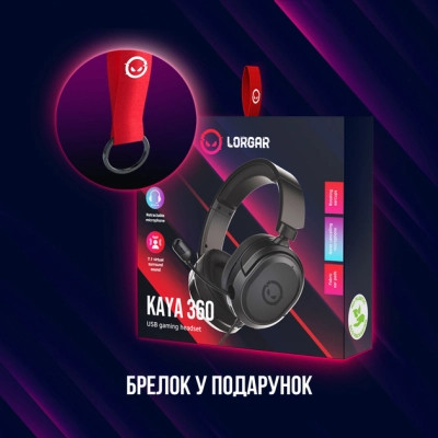 Навушники Lorgar Kaya 360 USB Black (LRG-GHS360) Вінниця - фото 7