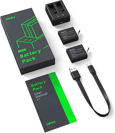 Зарядний пристрій для екшн-камери з 2 акумуляторами Surfola АВ30 Луцьк