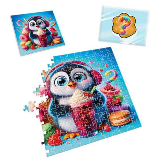 Дитячі пазли з сюрпризом "Пінгвінчик" VT8030-06, 180 деталей Вінниця