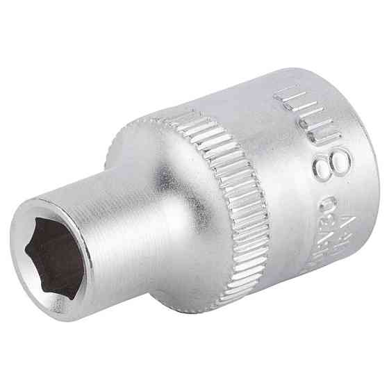 Насадка шестигранна коротка 1/2" 8мм CrV mid SIGMA (6071081) Рівне