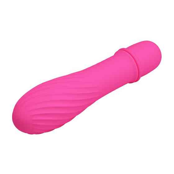 Мини-вибратор рельефный Solomon Pretty Love розовый, 12 х 2.9 см Sex Aura Киев
