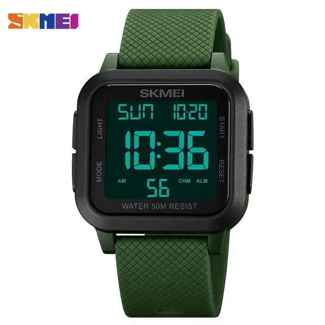 Мужские наручные часы Skmei 1894 (Зеленый с черным циферблатом Киев - изображение 2