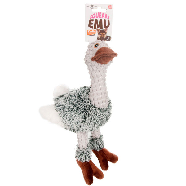 Flamingo Emu Plush ФЛАМИНГО СТРАУС ЭМУ мягкая игрушка с пищалкой для собак Киев - изображение 1