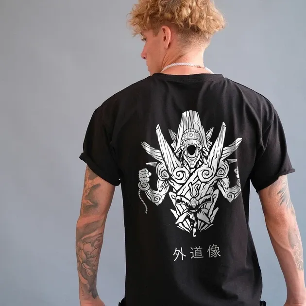 Футболка чоловіча з  принтом Наруто Статуя Гедо Розмір 48 Anime0013 Дніпро - фото 4