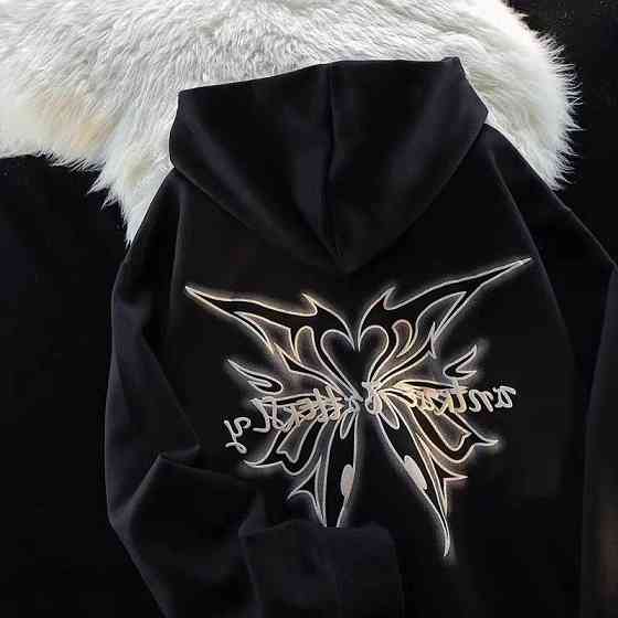 Жіноча тепла зіп худі оверсайз тринитка на флісі з накатом Одеса