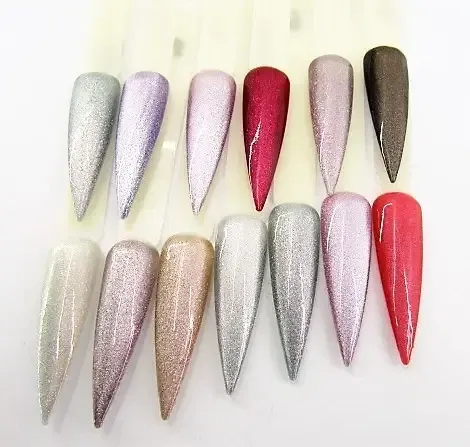 Гель лак кошачий глаз хрустальная кошка №5 Saga Cat Shine Silver 8ml Киев