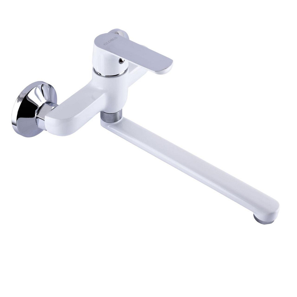 Смеситель для кухни со стены Globus Lux Laguna GLA-0104-7-WHITE (000022563) Киев - изображение 5