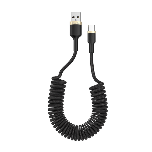 Кабель USB Type-C ColorWay CW-CBUC051-BK 2,4A 0,35-1,5м чорний Житомир