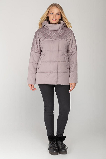 КУРТКА ДЕМІСЕЗОННА ЖІНОЧНА БУСИНКА, 46-54 Р Київ - фото 3