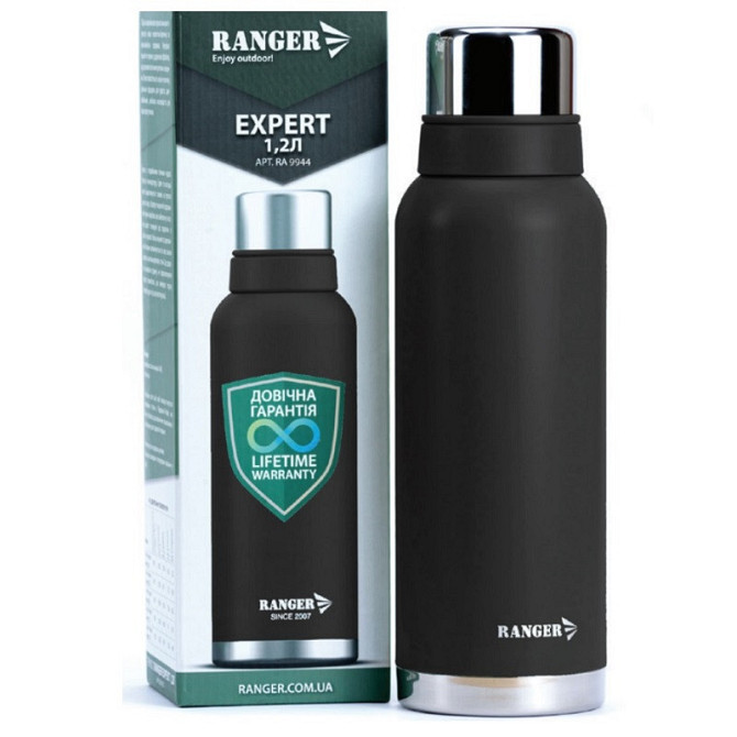 Термос питний Ranger Expert 1.2 L Black (RA9944) Київ - фото 1
