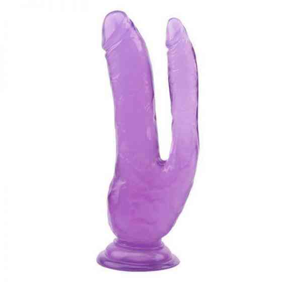 Фалоімітатор подвійний 8.0 Inch Dildo, Purple Sex Aura Київ