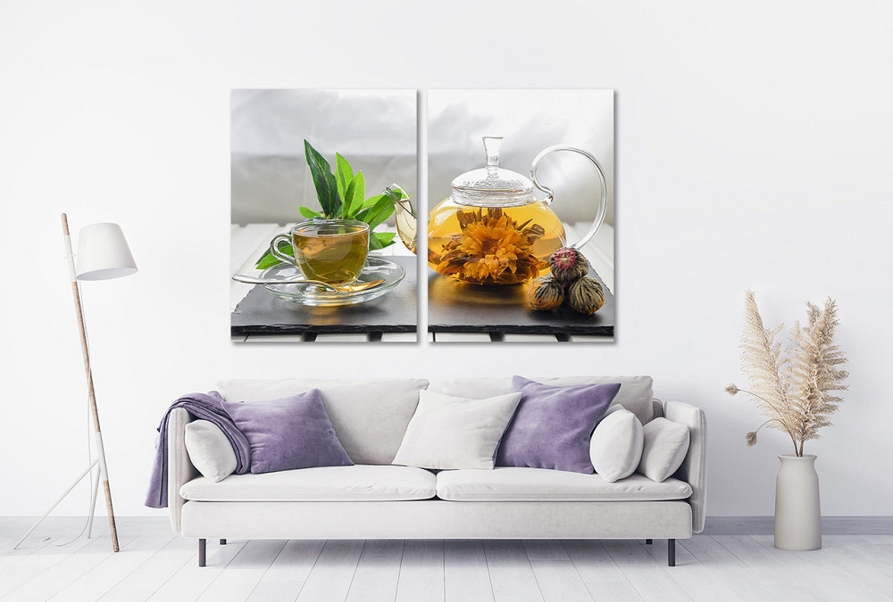 Модульная картина в гостиную / спальню  Чай з ромашки  TLV-2_057 120х170 см Київ - фото 2