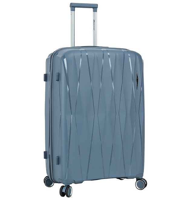 Валіза поліпропіленова MADISSON 51103 велика 77 см сіро-синя Київ - фото 2