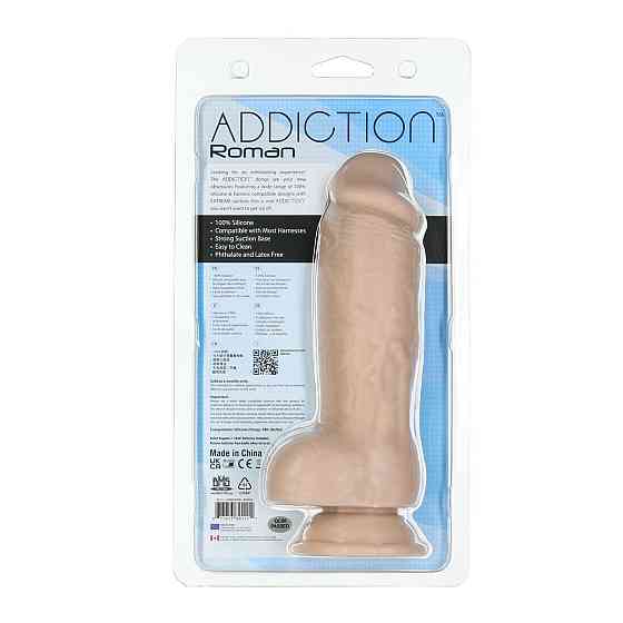 Реалистичный фаллоимитатор ADDICTION Roman 8″ Girthy Dong, длина 22 см, диаметр 6 см Sex Aura Киев