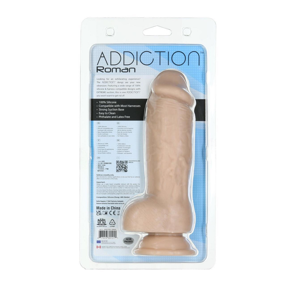 Реалистичный фаллоимитатор ADDICTION Roman 8″ Girthy Dong, длина 22 см, диаметр 6 см Sex Aura Киев - изображение 6
