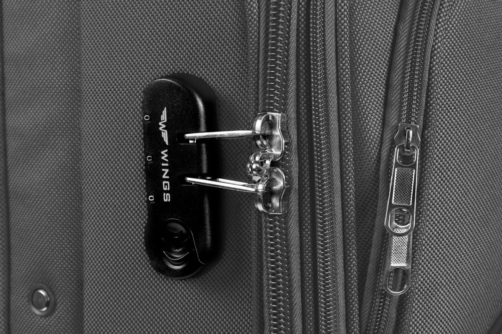 Валіза тканинна WINGS 1701 мала 55 см 2 колеса сіра Київ - фото 4