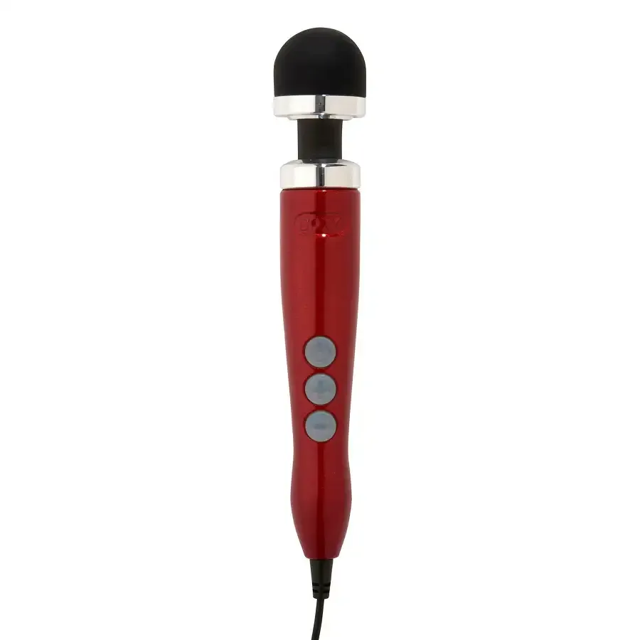 Вібромасажер DOXY Die Cast 3 Candy Red, дуже потужний, живлення 220В, металевий корпус Львів - фото 1