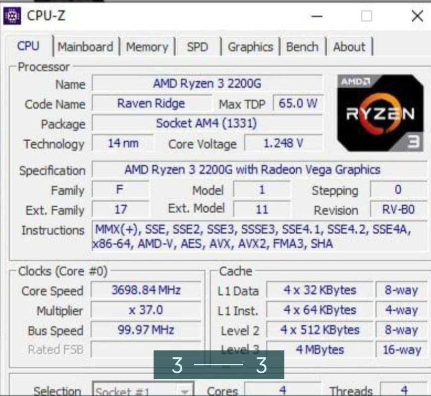 Процесор: AMD3 2200G AM4.Ryzen 3 2200g am4 Київ - фото 2