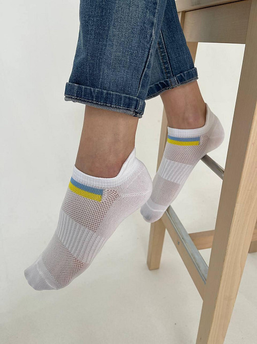 Шкарпетки білі спорт патріотичні Україна р.36-40 Чернівці - фото 1