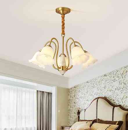 Люстра светодиодная потолочная 5029 Золотистый (5 плафонов) Киев