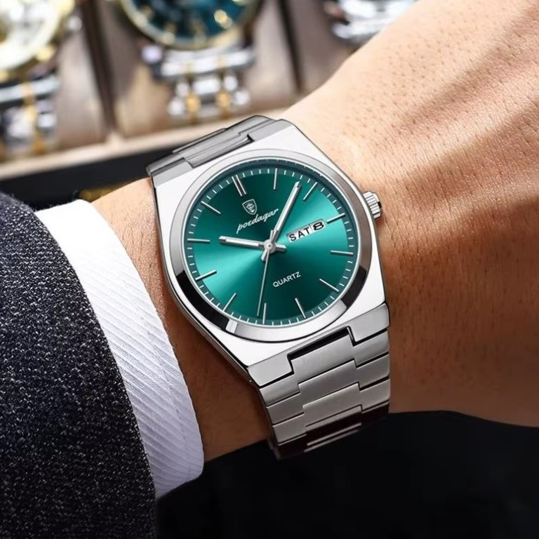 Часы мужские наручные Poedagar Teodor Teal Серебристый Киев - изображение 9