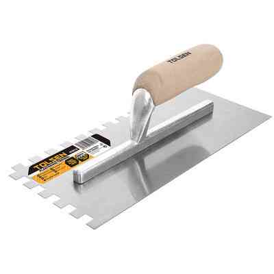 Затирка Tolsen сталева 280х120 мм зуб 10 мм дерев&apos;яна ручка (41013) Вінниця