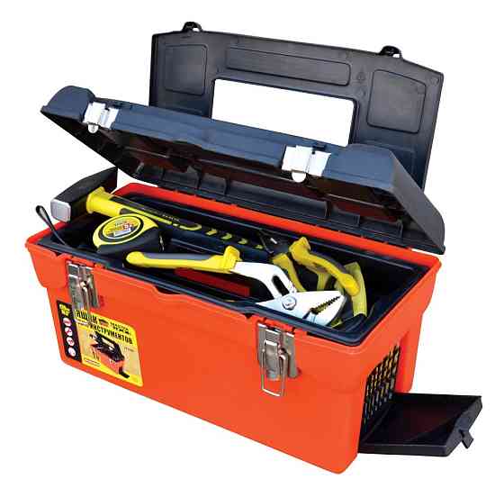 MASTERTOOL Скриня для інструментів MASTERTOOL з металевими замками 16.5" 420х225х210 мм 79-2105 Киев