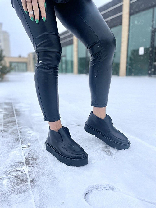 Черевики жіночі GREMMY чорні натуральна шкіра з хутром висота 8см (5333) 38р.39р.40р. Коломыя - изображение 9