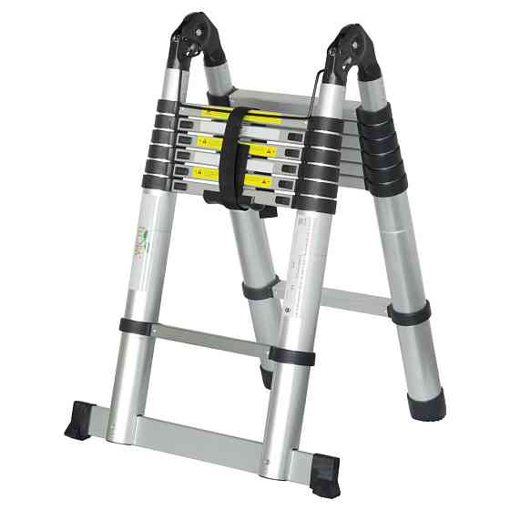Драбина телескопічна універсальна 2×7 щаблів 4.4 м FLORA (5033424) Київ
