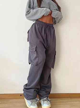 Штани карго жіночі трикотажні Сірий 42-46 Харків