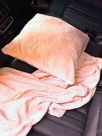 Ecotton Набір для подорожі Ecotton 2 в 1 Подушка 40х40 плед 110х140 рожевий Киев