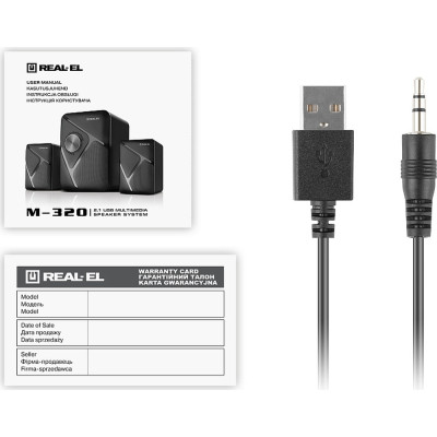 Акустична система REAL-EL M-320 Black (EL121300014) Вінниця - фото 11