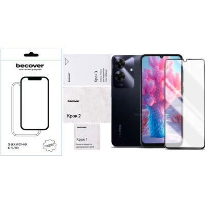 Скло захисне BeCover Realme Note 60 Black (713033) Вінниця - фото 4